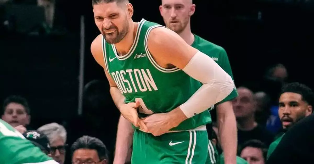 Celtics center Nikola Vucevic has surgery on broken right ring finger and will miss at least 3 weeks