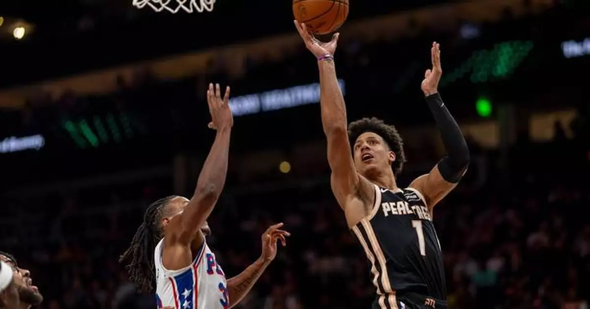 Johnson scores 35 in Hawks' 126-116 win over 76ers as Maxey leaves in final minute with hand injury