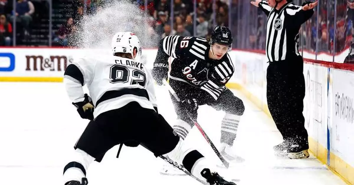 Hughes scores winner as Devils outlast Kings 6-4; Kopitar sets LA franchise points record