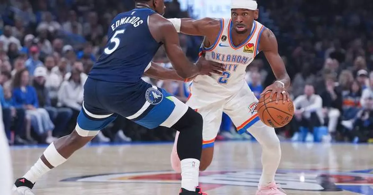 Gilgeous-Alexander keeps record 20-point streak alive as Thunder win 8th straight, beat Timberwolves