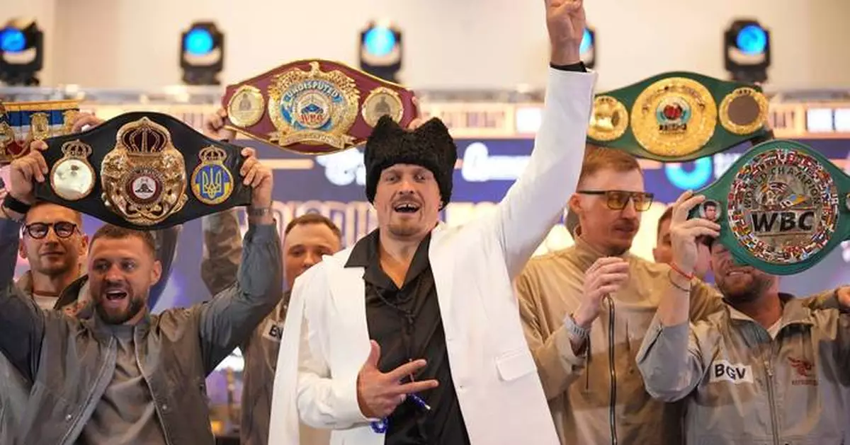 'Complete absurdity:' Usyk hits out at softening stance toward Russian athletes, plans Fury fight
