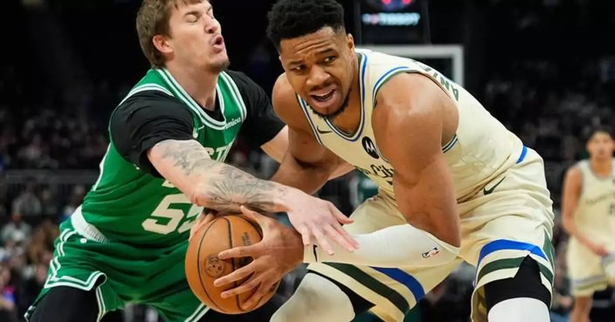 Celtics spoil Giannis Antetokounmpo's return, trouncing Bucks 108-81 without Jaylen Brown