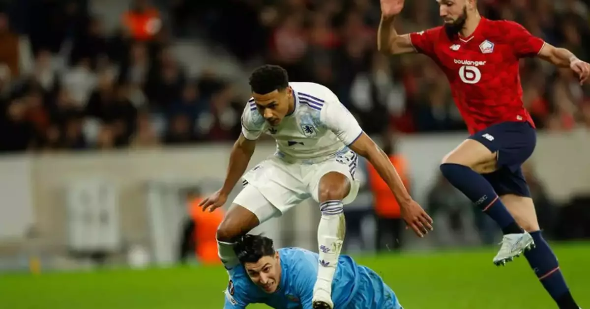 Watkins header propels Aston Villa past Lille in Europa League, Midtjylland stuns Forest