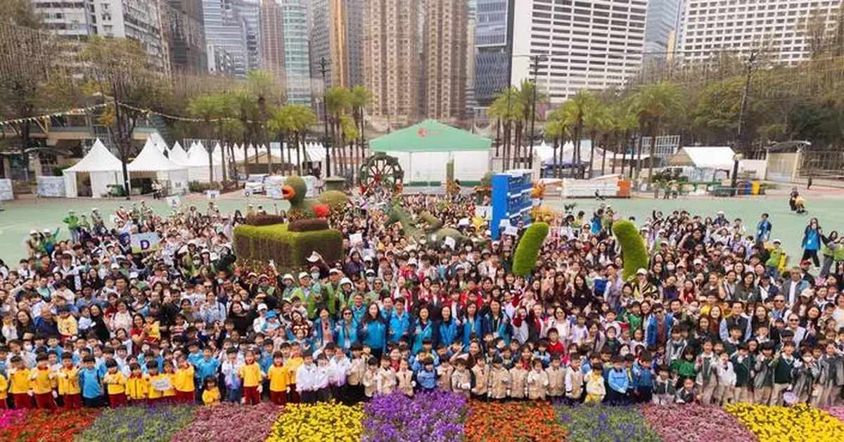 Students Create Stunning Floral Display for Hong Kong Flower Show at Victoria Park