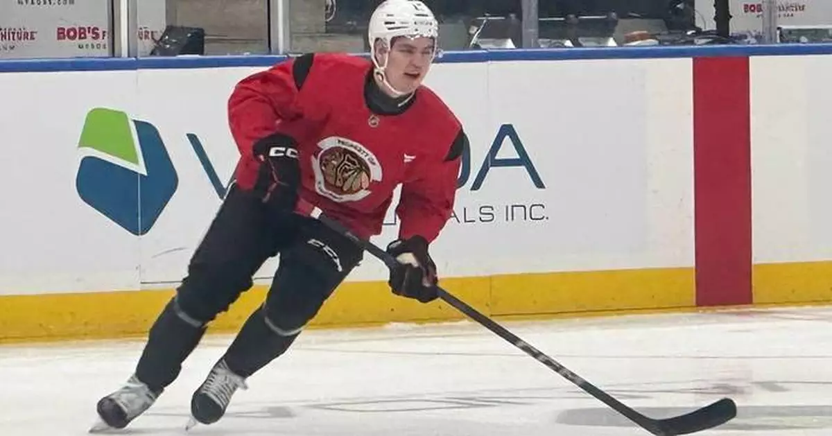 Top Blackhawks prospect Anton Frondell makes his NHL debut at the Islanders