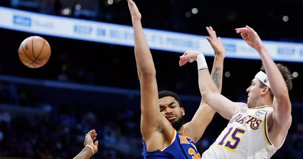 Luka Doncic scores 35, Lakers hold off cold-shooting Knicks 110-97 in LeBron's absence