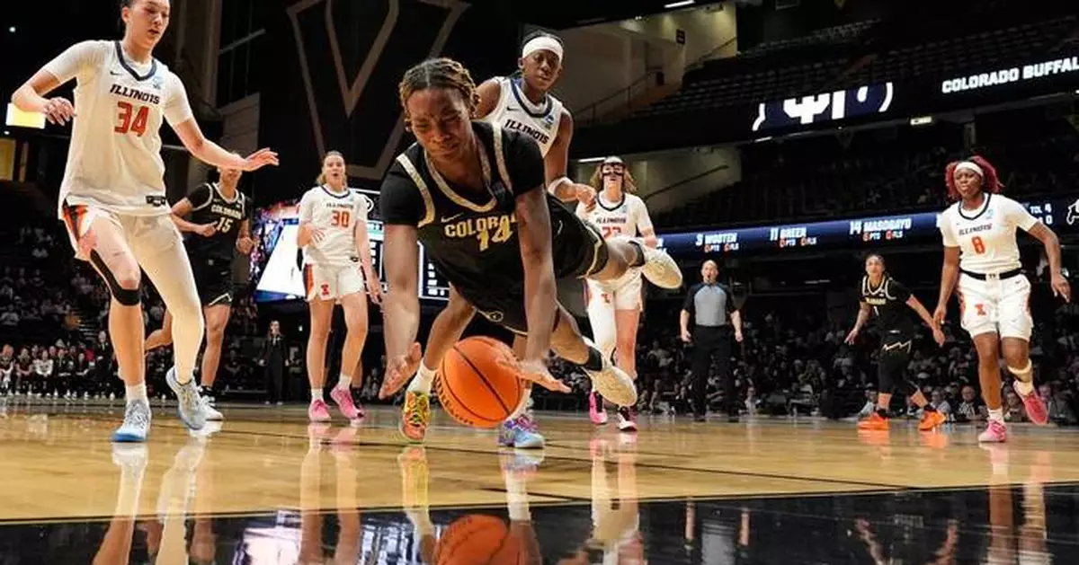 Illinois beats Colorado for 1st round win as youngest team in women's NCAA Tournament
