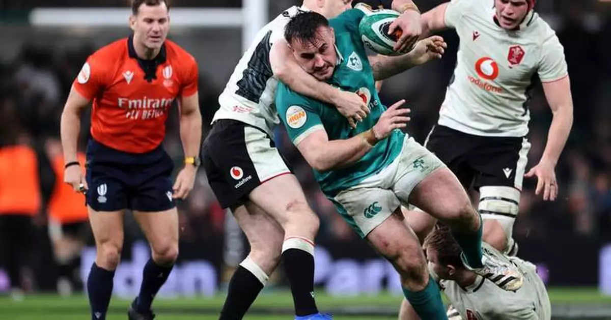 Ireland scrapes past Wales in Dublin to stay in Six Nations title race