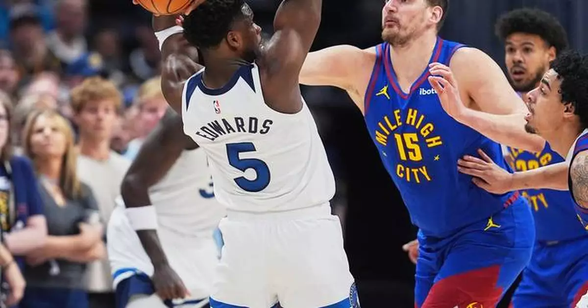 Anthony Edwards and T-Wolves move into 4th in the West with a 117-108 win over the Nuggets