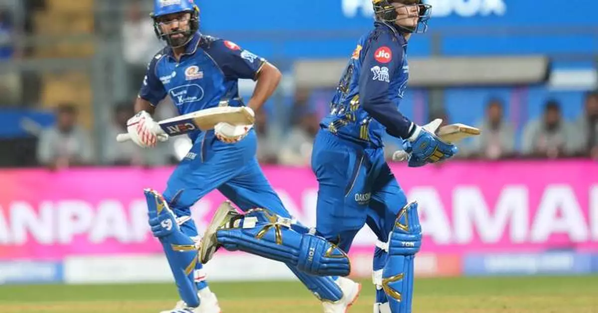 Sharma and Rickelton lead Mumbai to 6-wicket win over Kolkata in IPL