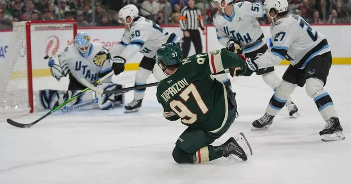 Kaprizov, Boldy score as Wild blank Mammoth 5-0