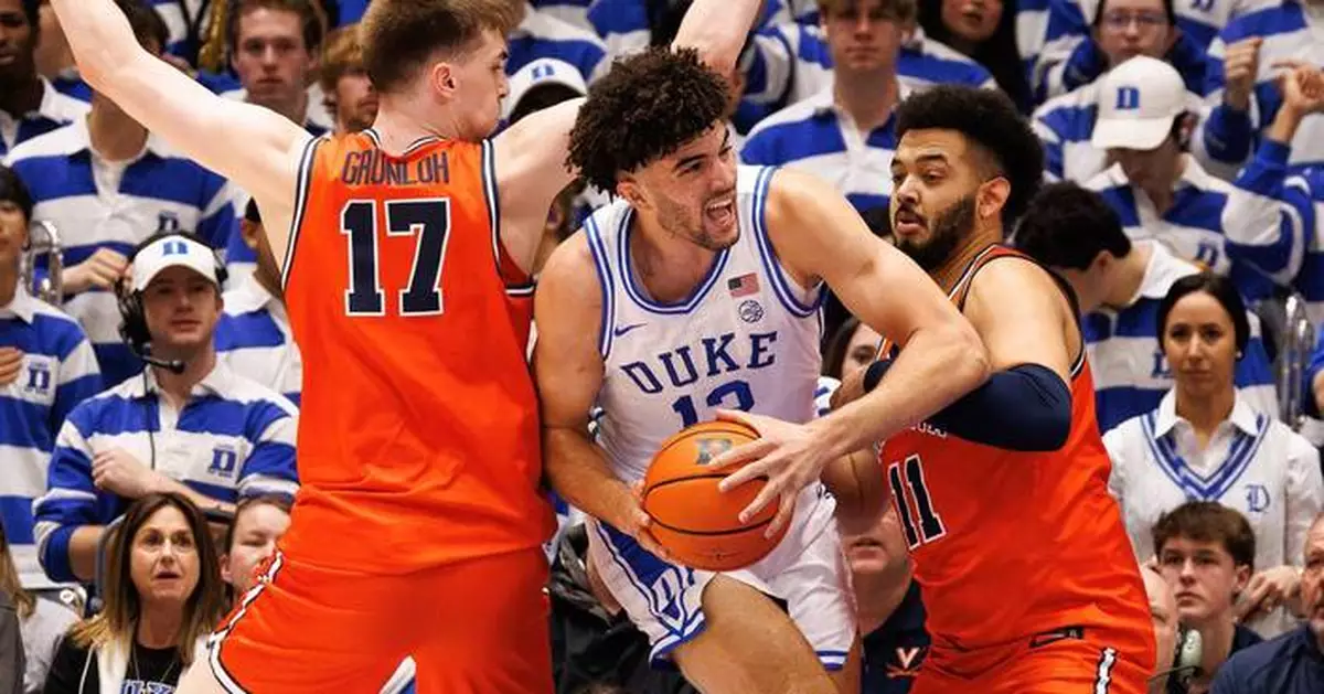 Evans, Boozer help No. 1 Duke beat No. 11 Virginia 77-51 to clinch ACC Tournament's top seed