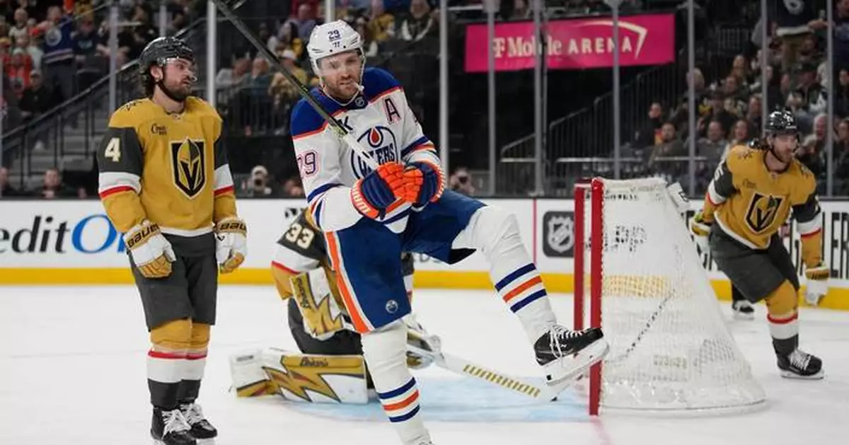 3rd-period surge lifts the Oilers past the Golden Knights, 4-2