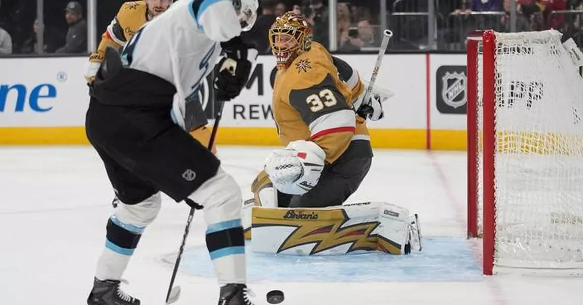 Mammoth score on 1st 3 shots on goal in 4-0 win over the Golden Knights