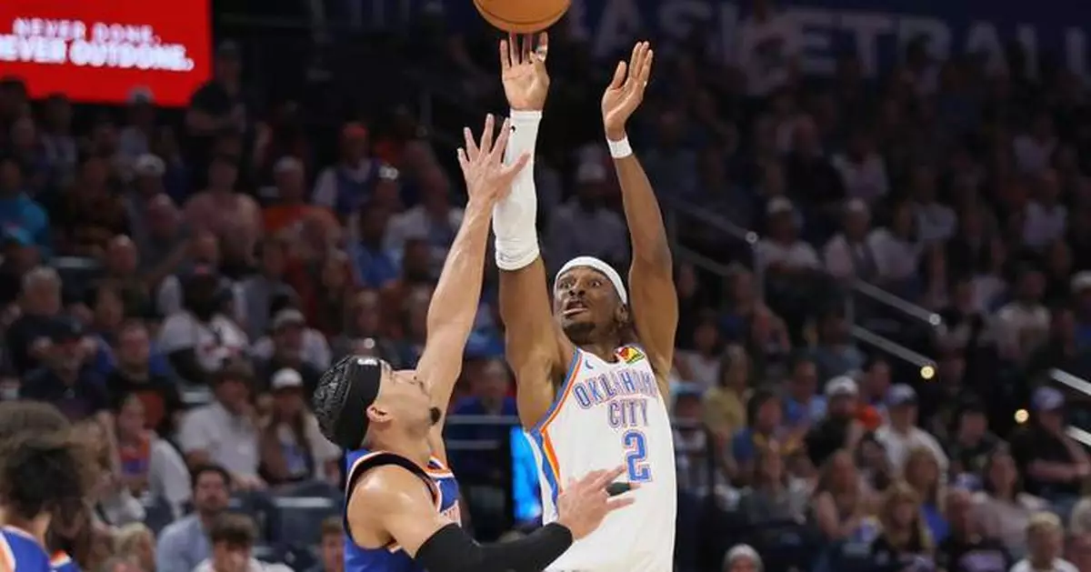 Gilgeous-Alexander scores 30 points and finishes strong as Thunder beat Knicks 111-100
