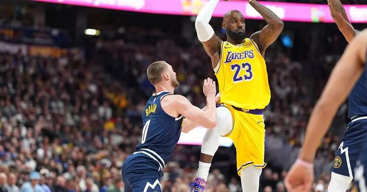 LeBron James breaks the NBA career field goals record in the Lakers' 120-113 loss to the Nuggets