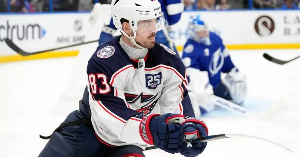 Conor Garland scores 2 to send Blue Jackets past Lightning, 5-2