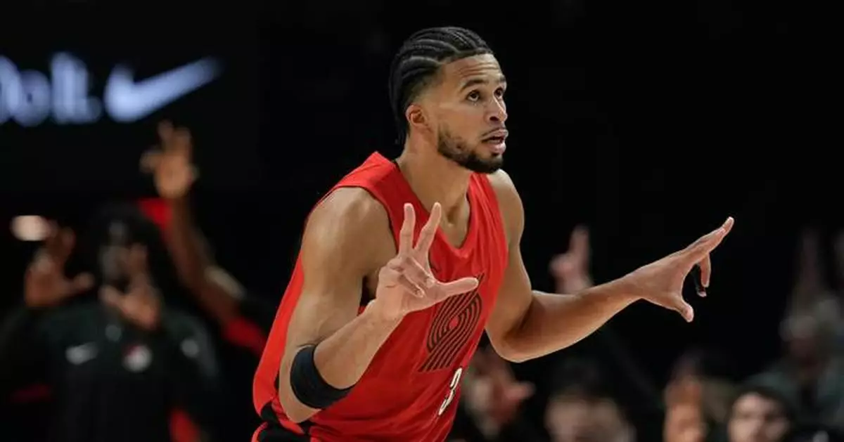 Camara has 23 for the Trail Blazers in 123-88 rout of the Wizards