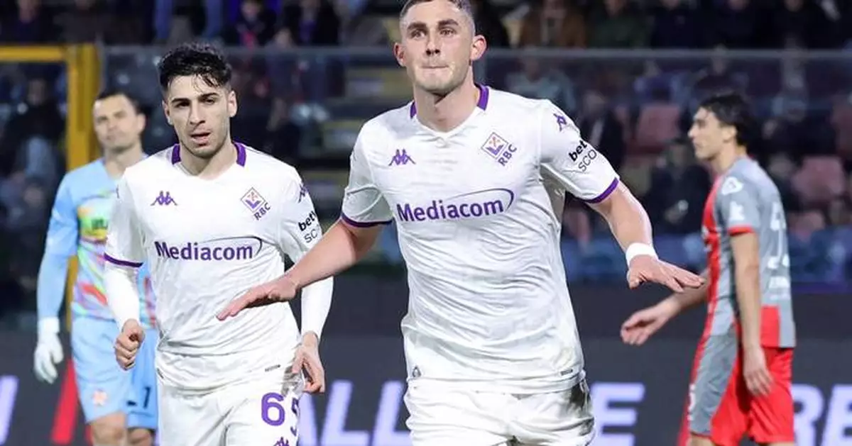 Fiorentina beats Cremonese to pull away from Serie A drop zone