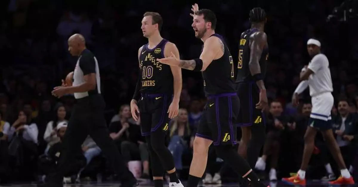 Luka's 31, Reaves' big 2nd half propel Lakers to season sweep of Timberwolves with 120-106 victory