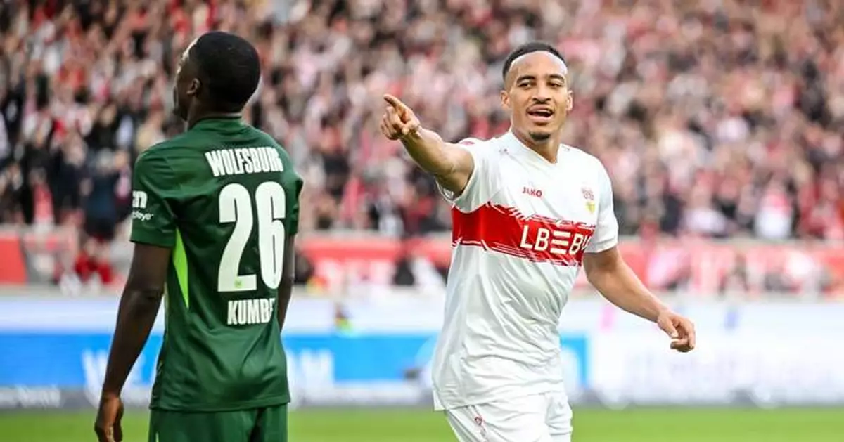 Wolfsburg left in Bundesliga's relegation zone after 4-0 loss at Stuttgart