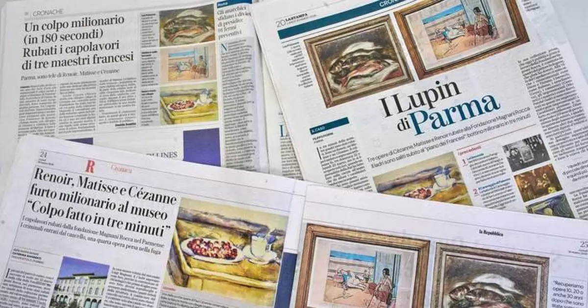 Thieves steal paintings by Renoir, Cézanne and Matisse from Italian private museum