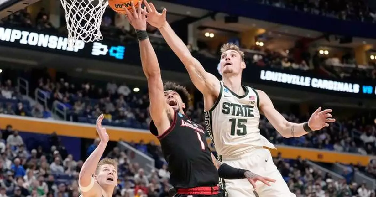 Carr and Fears lead Michigan State to 17th Sweet 16 under Izzo with 77-69 win over Louisville