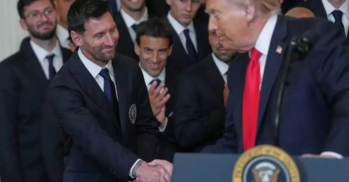 Lionel Messi and Inter Miami feted by President Donald Trump at the White House for MLS Cup title