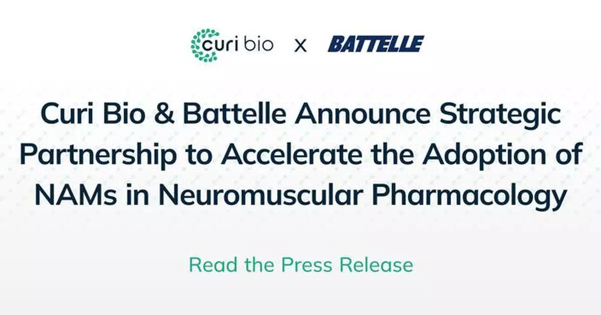 Curi Bio and Battelle Announce Strategic Partnership to Accelerate the Adoption of New Approach Methods in Neuromuscular Pharmacology