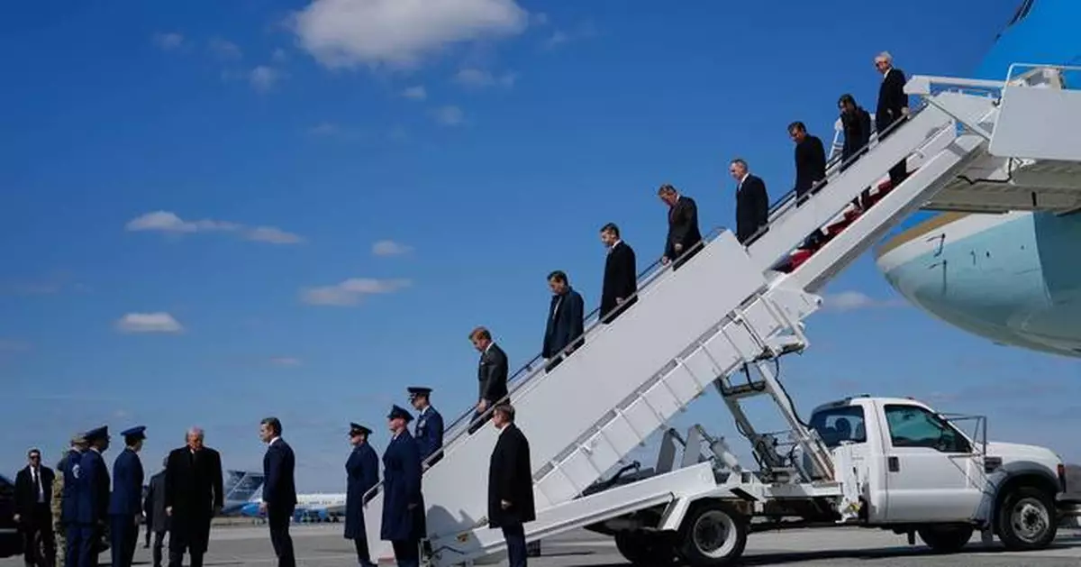 Photos of Trump at dignified transfer for US service members killed in Middle East