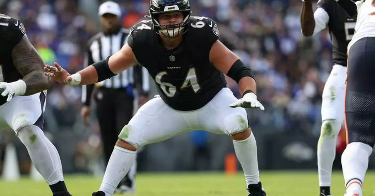 Raiders agree to deals with C Tyler Linderbaum and 2 other players, AP sources say