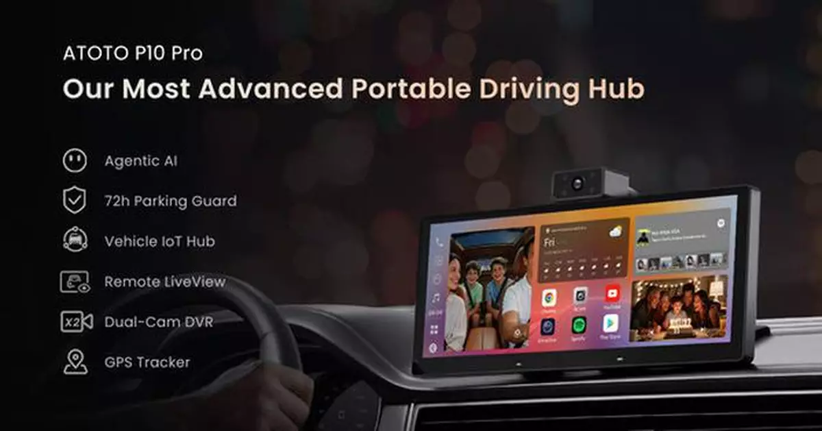 ATOTO P10 Pro Debuts on Kickstarter with AI Vision Safety Guard and Dual 1080p Recording