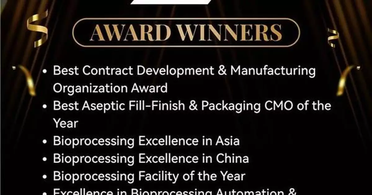 WuXi Biologics Wins Multiple Asia-Pacific Biopharma Excellence Awards for Leadership in Bioprocessing, Manufacturing Excellence, and Digital Innovation