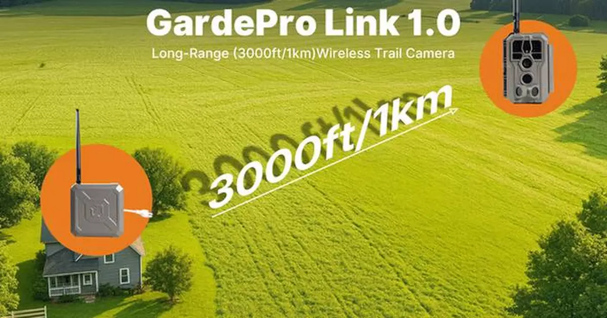 GardePro Launches World's First 3,000ft (1km) Long Range Wireless Trail Camera, Breaking WiFi Distance Limits