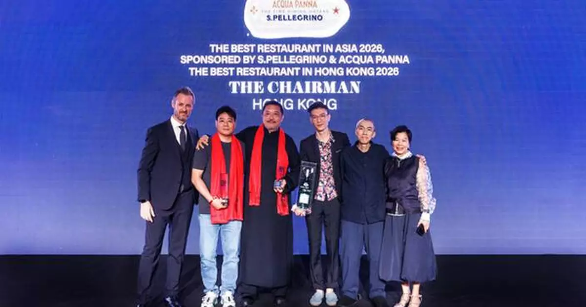 THE CHAIRMAN IN HONG KONG IS NAMED NO.1 IN THE LIST OF ASIA'S 50 BEST RESTAURANTS 2026