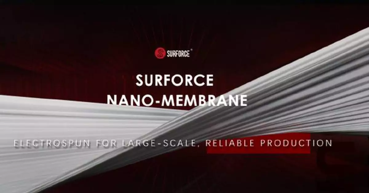 Surforce Technology Group Achieves Major Breakthrough in Functional Nanofiber Nonwoven Materials