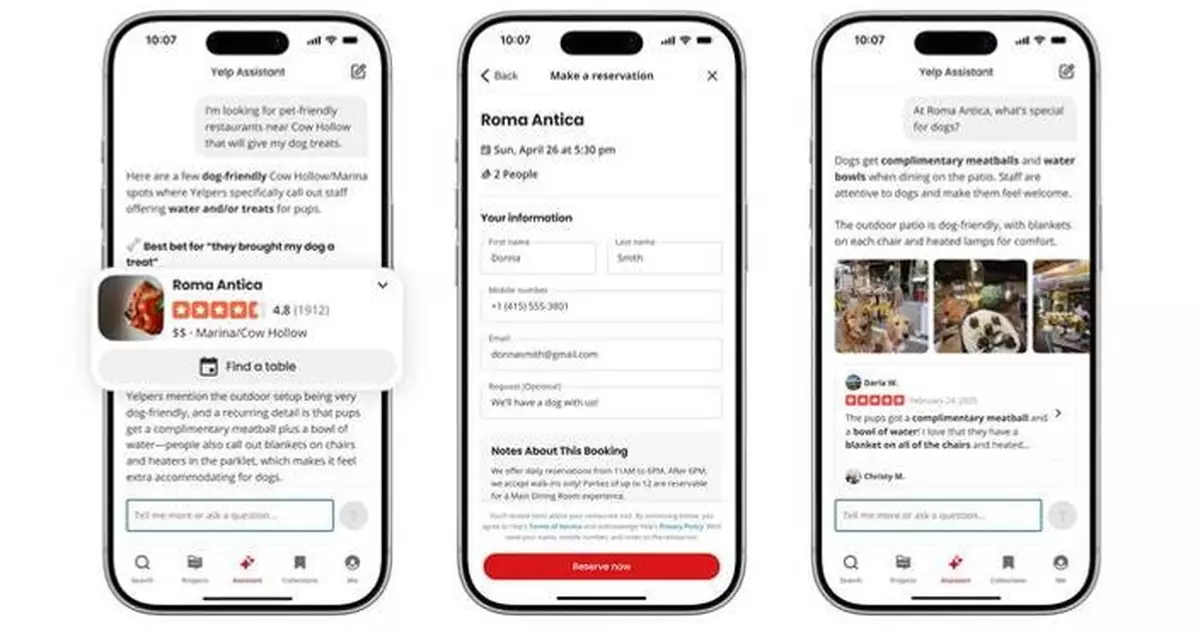 Yelp Launches the New Yelp Assistant, Transforming Local Discovery from Search to Answers and Actions