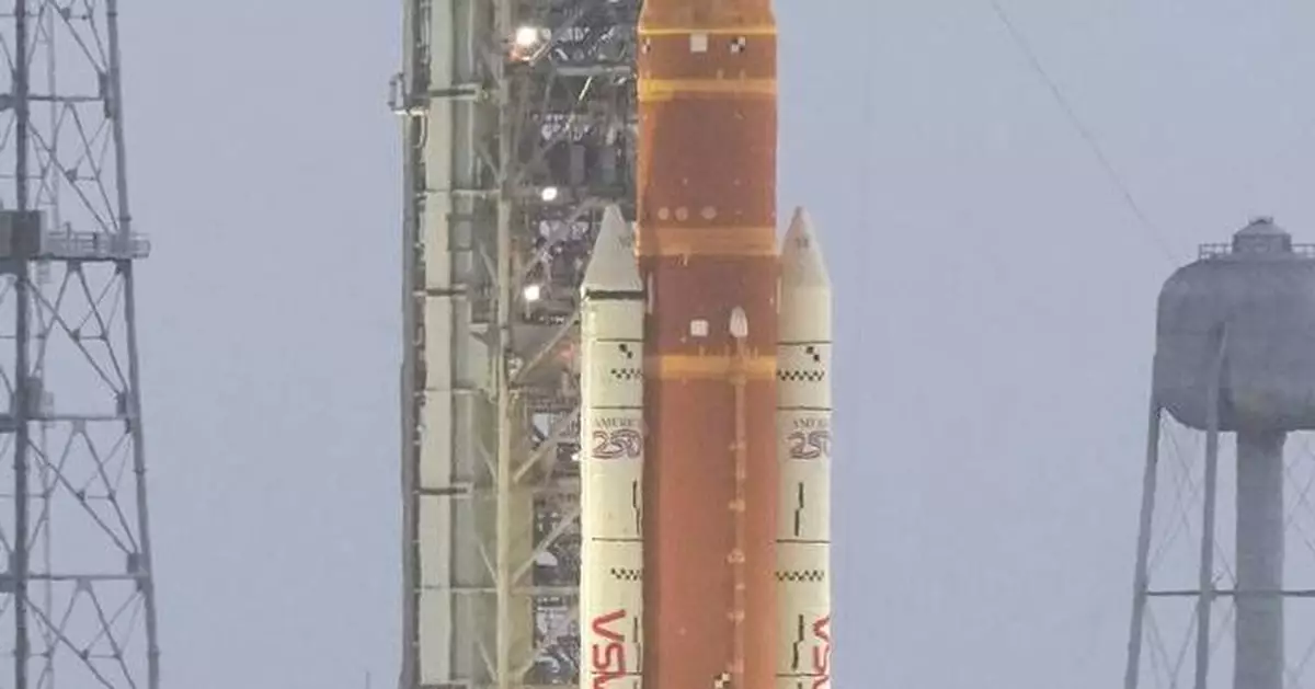 NASA begins fueling rocket to launch astronauts on the first lunar trip in half a century