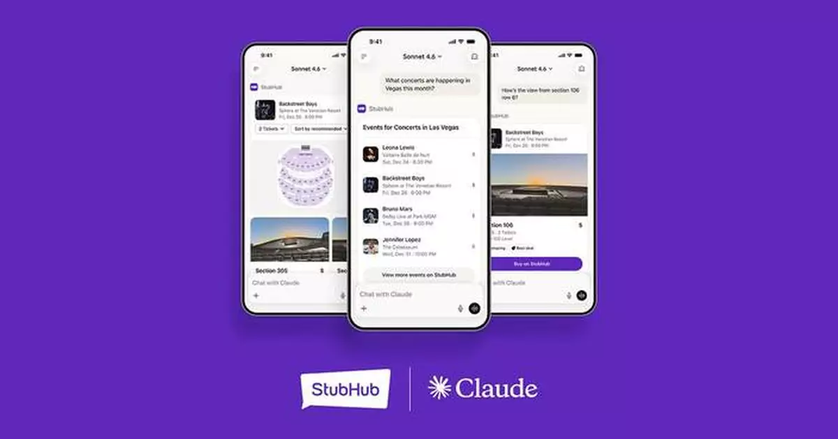 StubHub Brings Live Event Discovery to Anthropic’s Claude