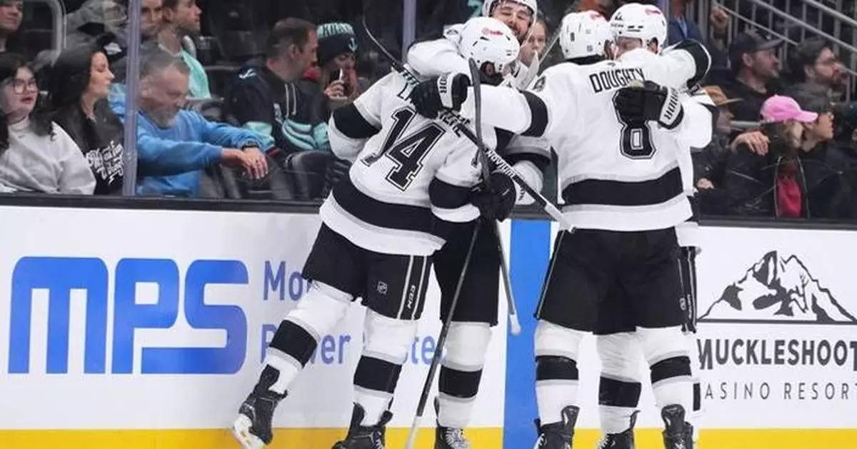 Quinton Byfield scores twice and Kings secure playoff spot with 5-3 win over Kraken