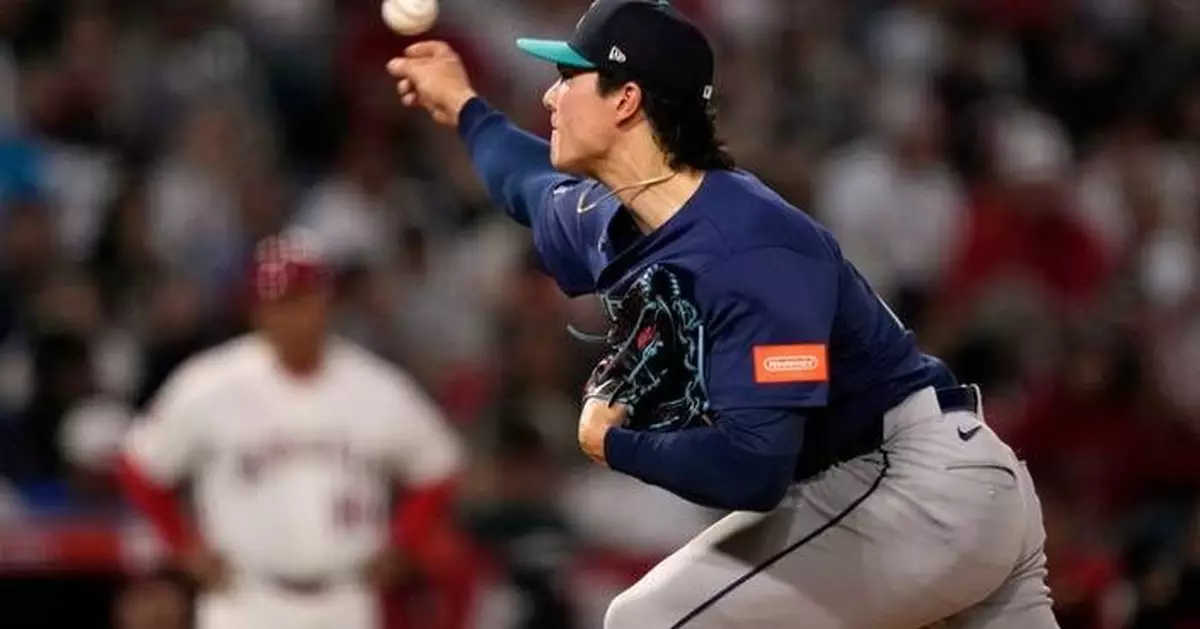 Mariners beat Angels 3-1 when Young breaks scoreless tie in 10th after Woo's strong start
