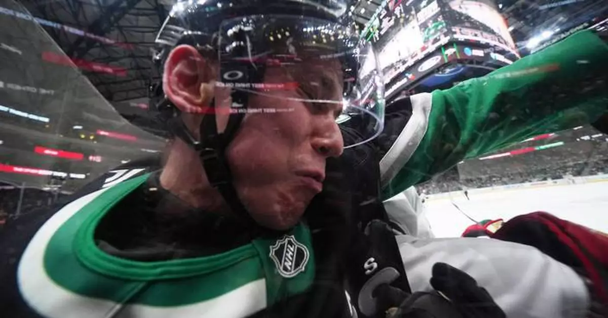 Stars defenseman Nils Lundkvist avoids hospital after taking a skate to the face