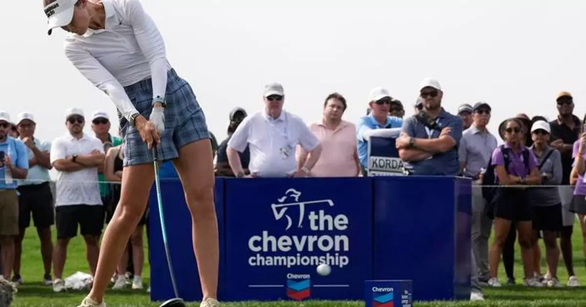 Nelly Korda slows her torrid pace and settles for 5-shot lead in Chevron Championship