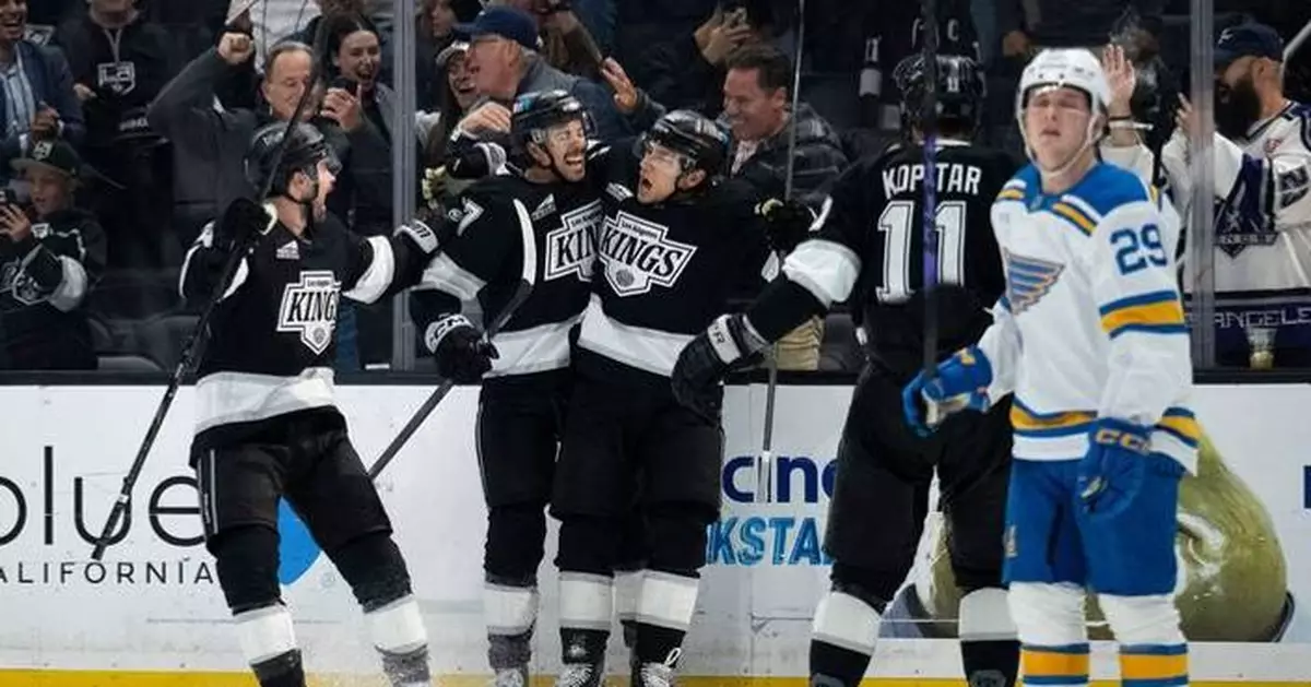 Trevor Moore’s overtime goal lifts Kings to 2-1 win over Blues and into playoff position