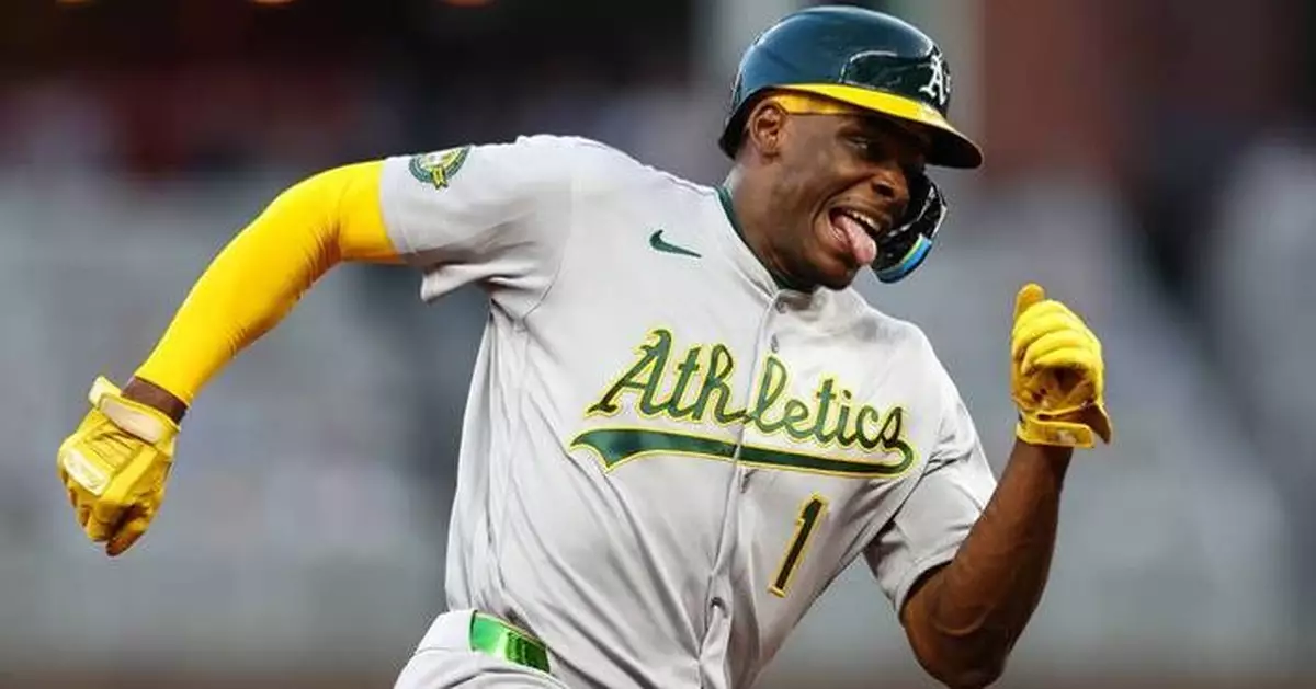 Shea Langeliers homers again as the A's snap a skid with 5-2 win over the Braves