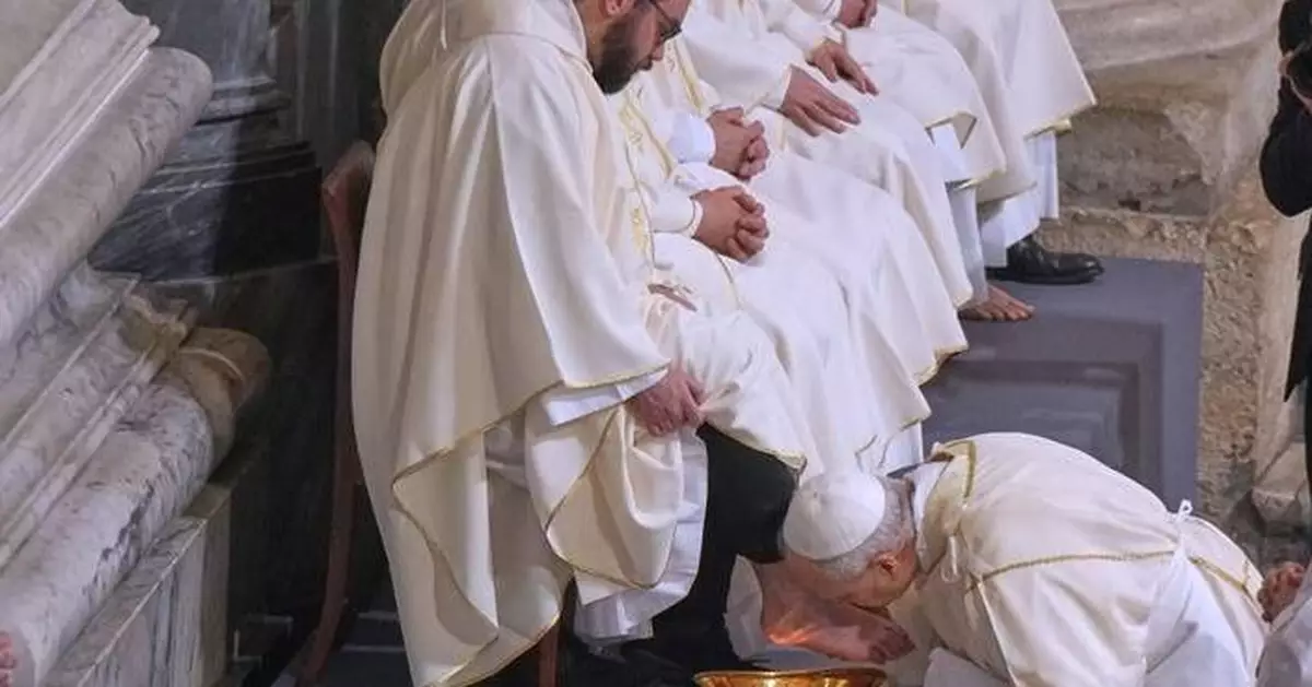 Pope Leo XIV revives the Holy Thursday foot-washing of priests after Francis's inclusive tradition