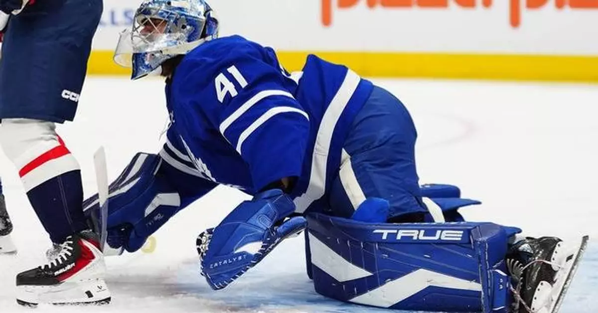 Stolarz departs Maple Leafs’ game against Capitals with lower-body injury