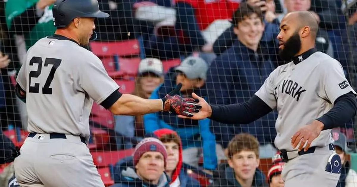 Stanton homers, adds 2-run double as Yankees shut out Red Sox 4-0