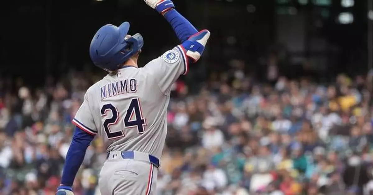 Nimmo hits leadoff homer, deGrom works 4 scoreless innings as Rangers beat Mariners 5-0