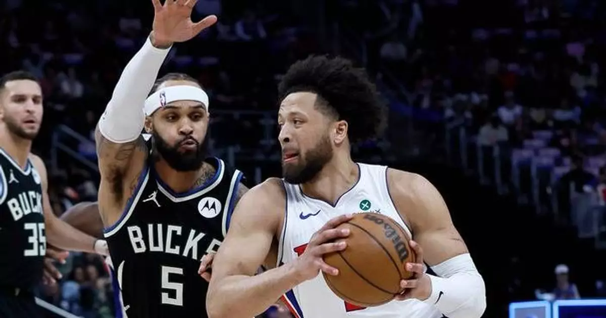 Cade Cunningham has double-double in return from injury as Pistons rout Bucks 137-111